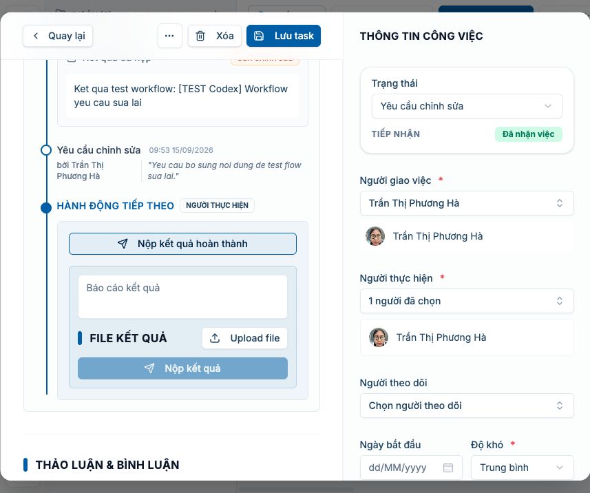 Reviewer yêu cầu sửa lại